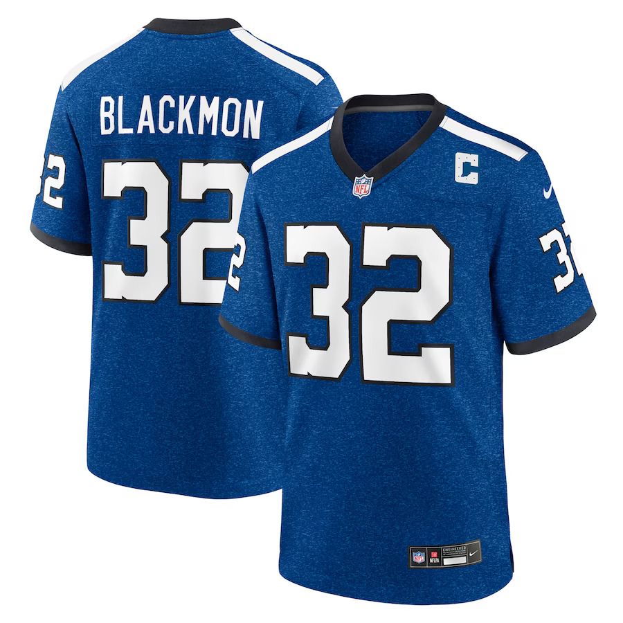 Men Indianapolis Colts 32 Julian Blackmon Nike Royal Indiana Nights Alternate Game NFL Jersey